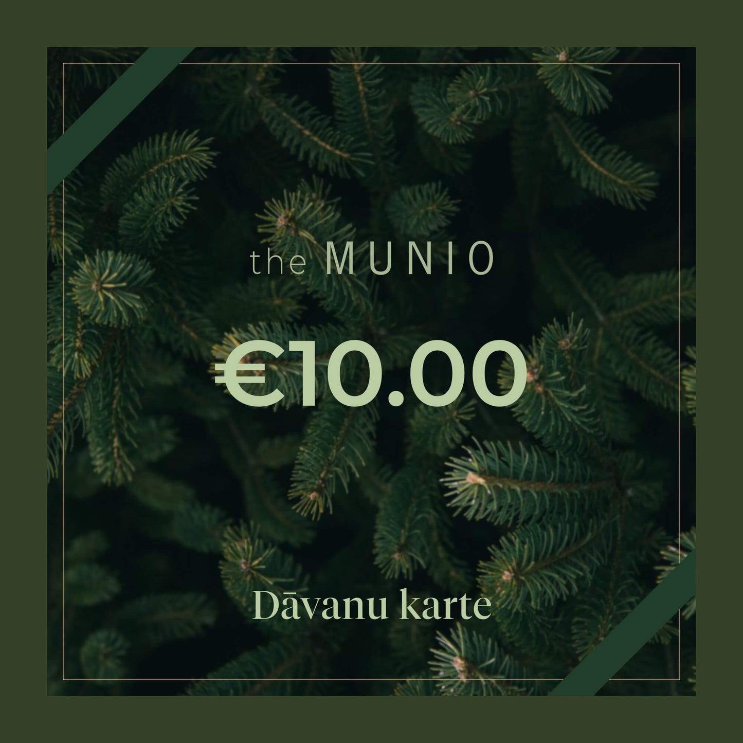 the MUNIO dāvanu karte