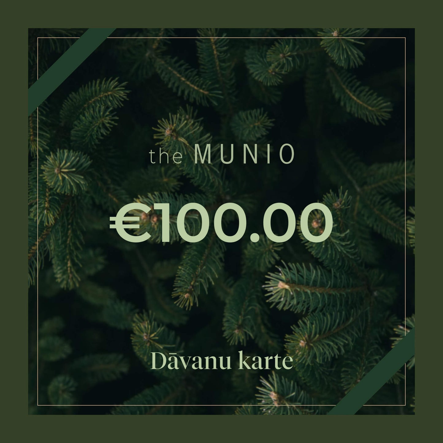 the MUNIO dāvanu karte