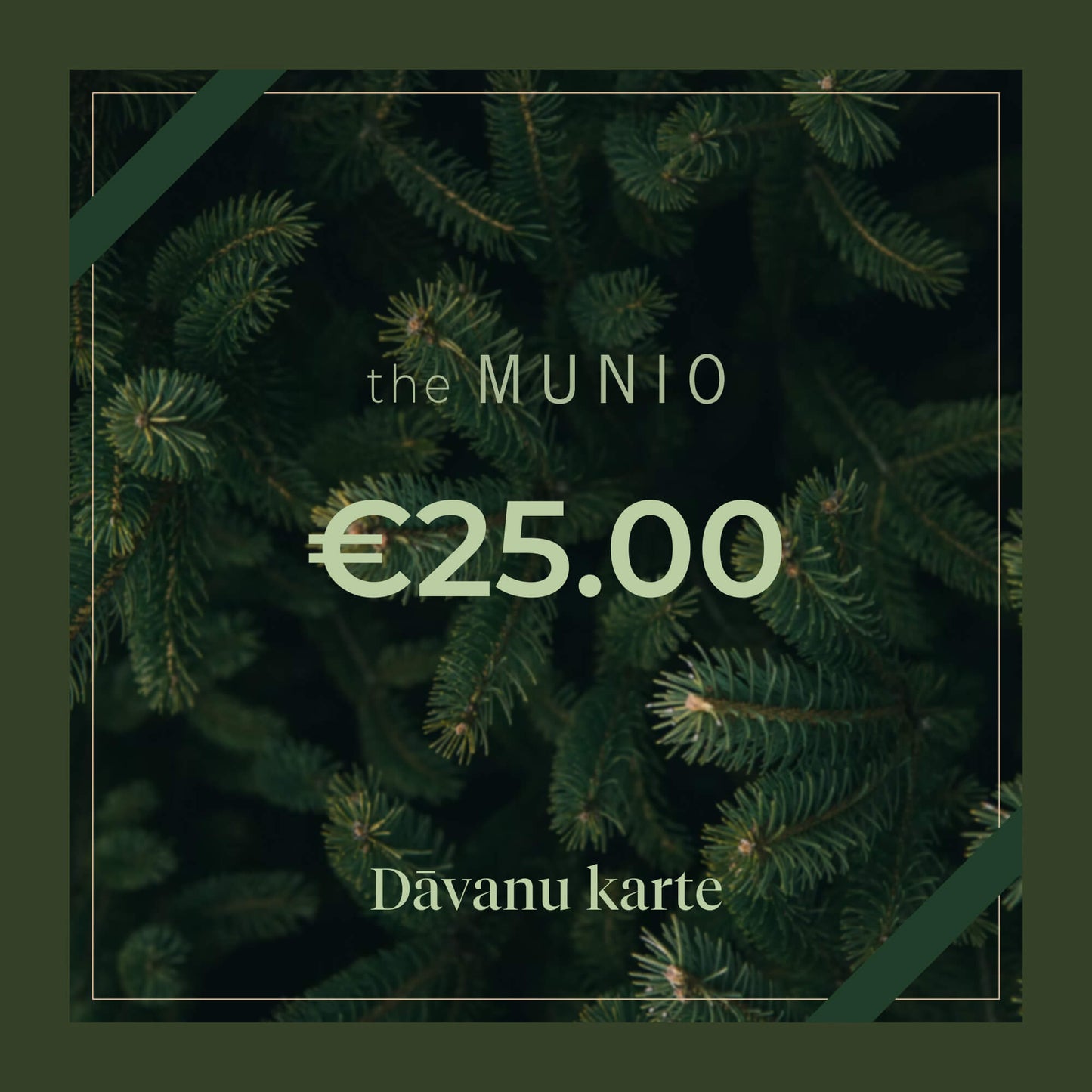 the MUNIO dāvanu karte