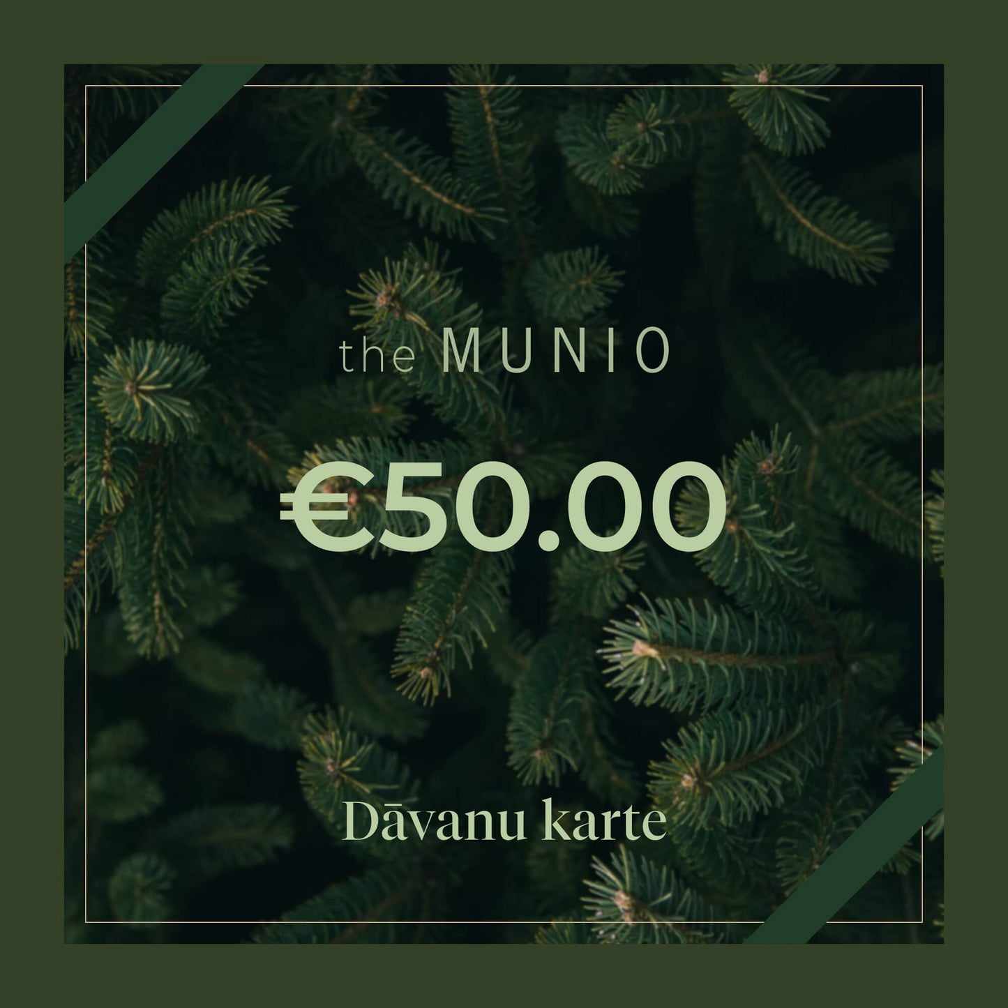 the MUNIO dāvanu karte