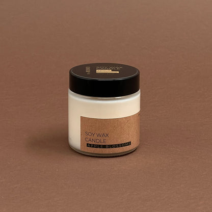 Ābeļziedu mazā svece stikla burciņā