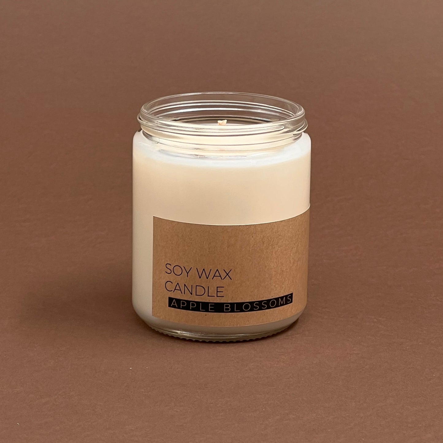 Ābeļziedu svece stikla burciņā