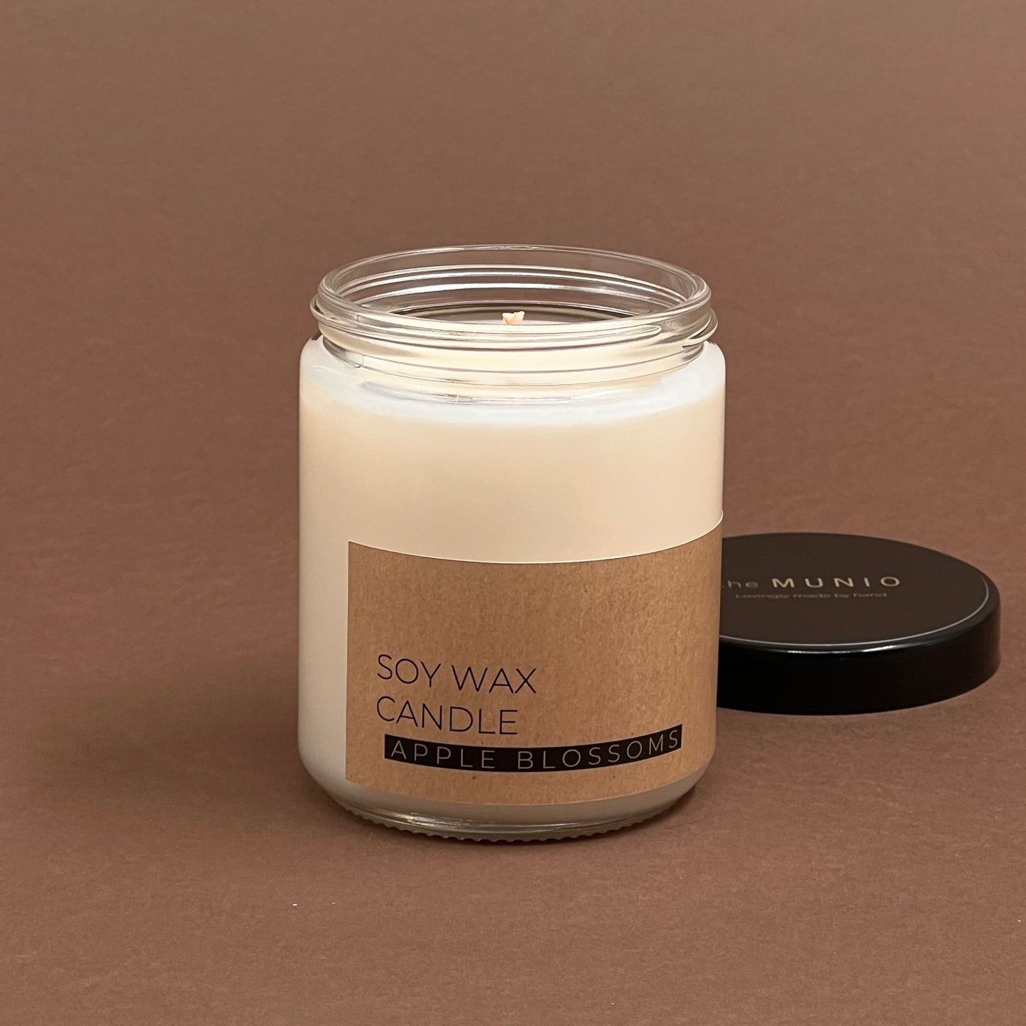 Ābeļziedu svece stikla burciņā