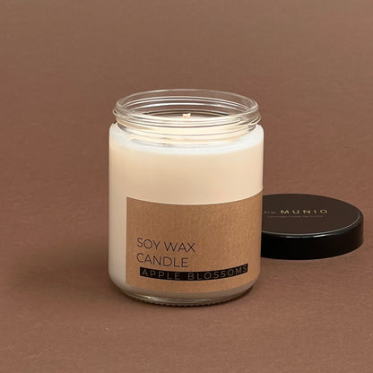 Ābeļziedu svece stikla burciņā