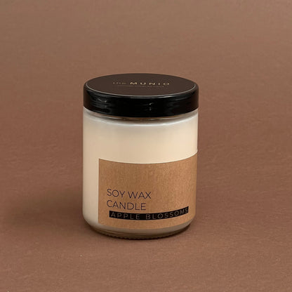 Ābeļziedu svece stikla burciņā