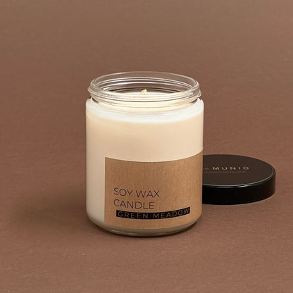 Saulgriežu pļavas svece stikla burciņā