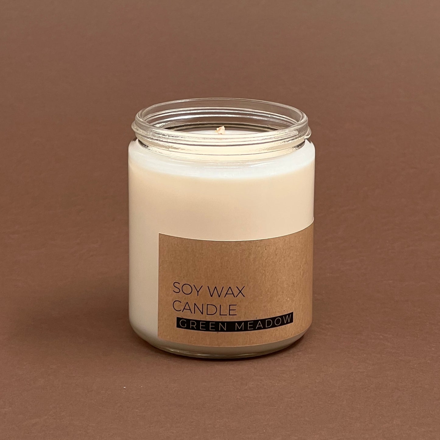 Saulgriežu pļavas svece stikla burciņā