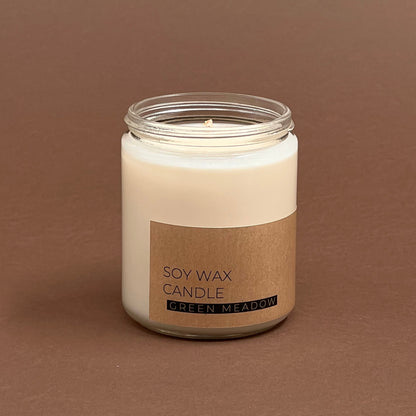 Saulgriežu pļavas svece stikla burciņā