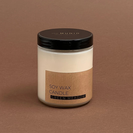 Saulgriežu pļavas svece stikla burciņā