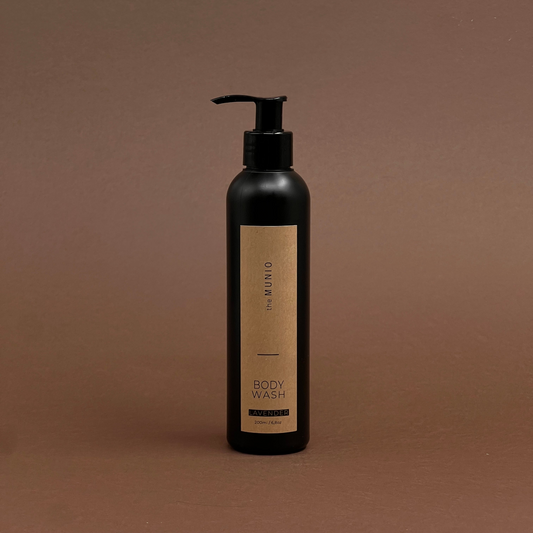 Lavandas dušas želeja 200ml melnā pudelē