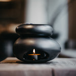 Melns keramikas vaska sildītājs